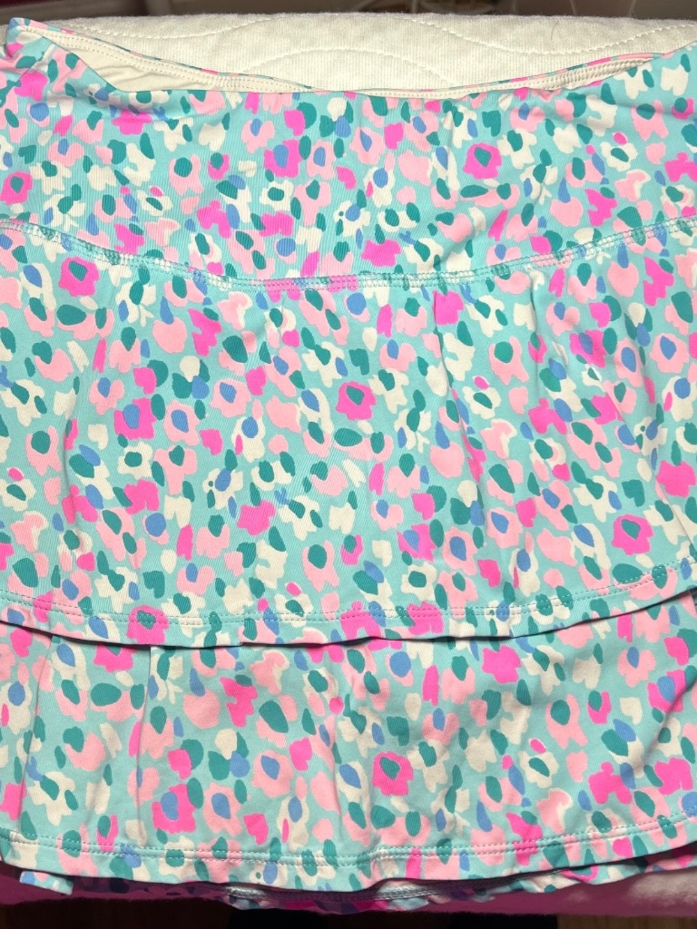 Lilly Pulitzer XS Meryl Luxletic 50+ UPF Tiered Skort with Pocket
